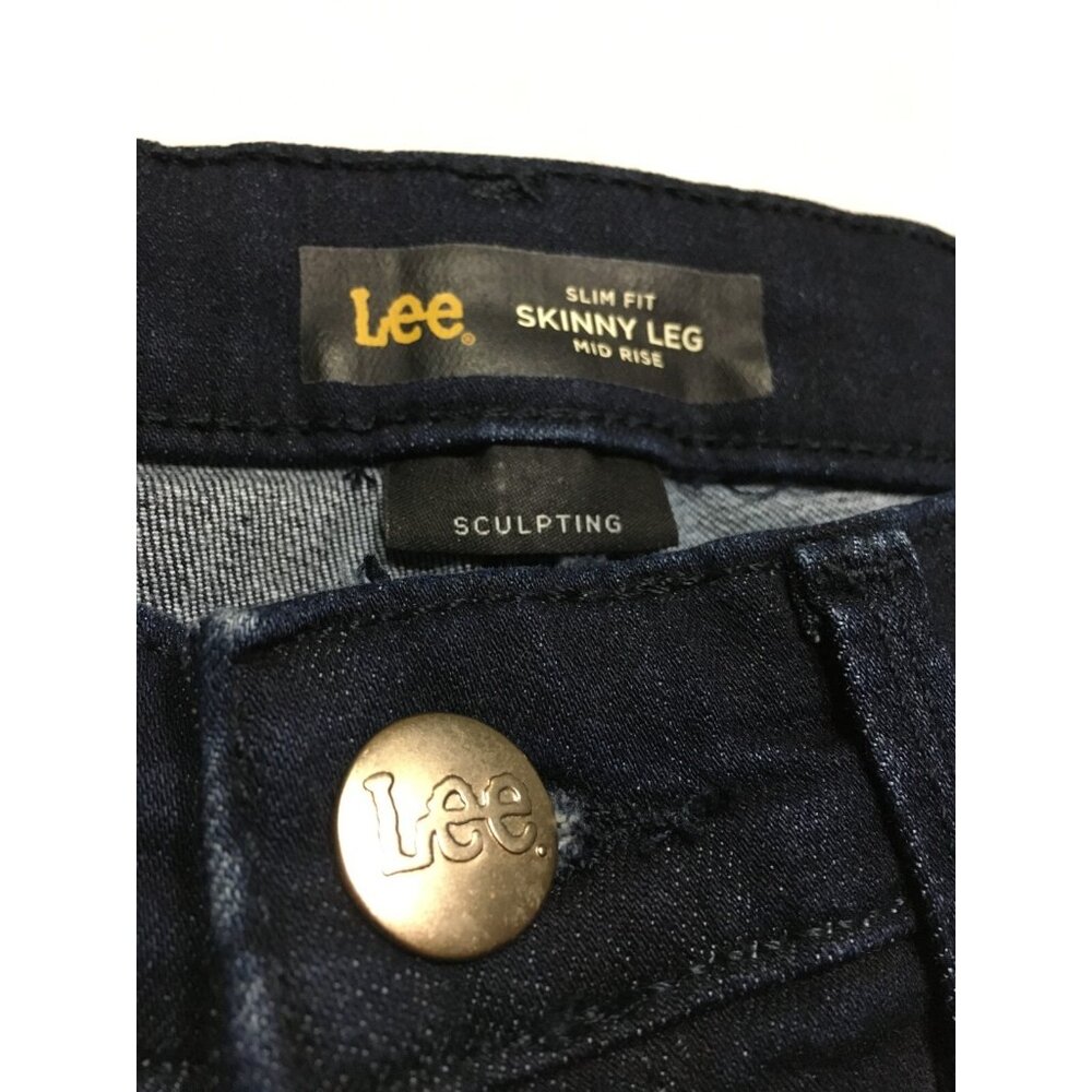 Lee Slim Fit Skinny Leg Mid Rise Sculpting Jeans Women's 6 Long 28.5 x 31.5 - Picture 3 of 11